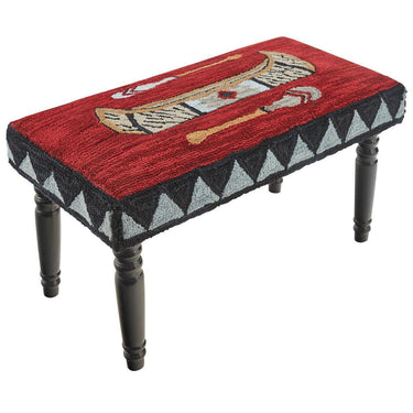 Wilderness Canoe Hooked Bench Park Designs - The Fox Decor